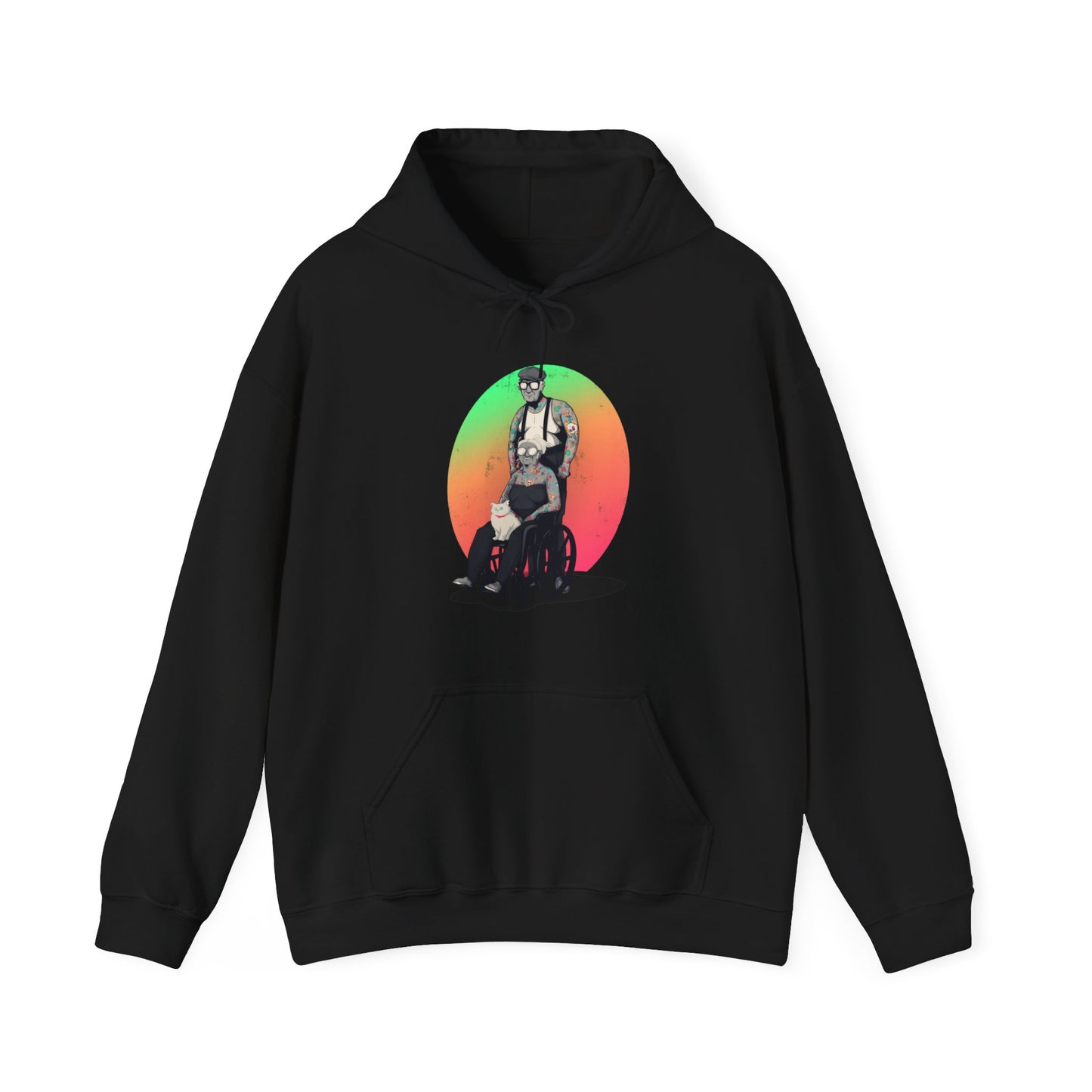 Inked & Elderly Unisex Heavy Blend Hooded Sweatshirt
