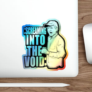 Screaming Into The Void Holographic Die-cut Stickers