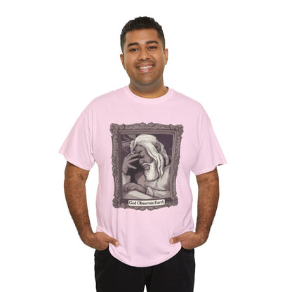 God Observes Earth Unisex Heavy Cotton Tee