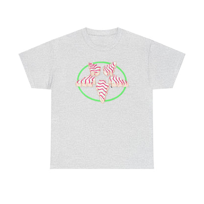 Christmas Tree Pentagram Cake Unisex Heavy Cotton Tee