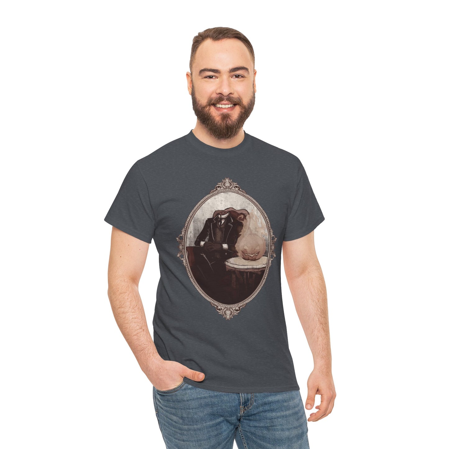 Victorian Headless Horseman Unisex Heavy Cotton Tee