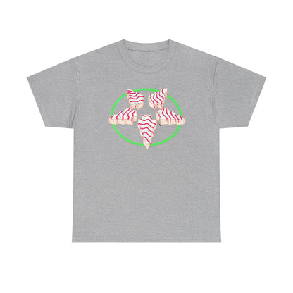 Christmas Tree Pentagram Cake Unisex Heavy Cotton Tee