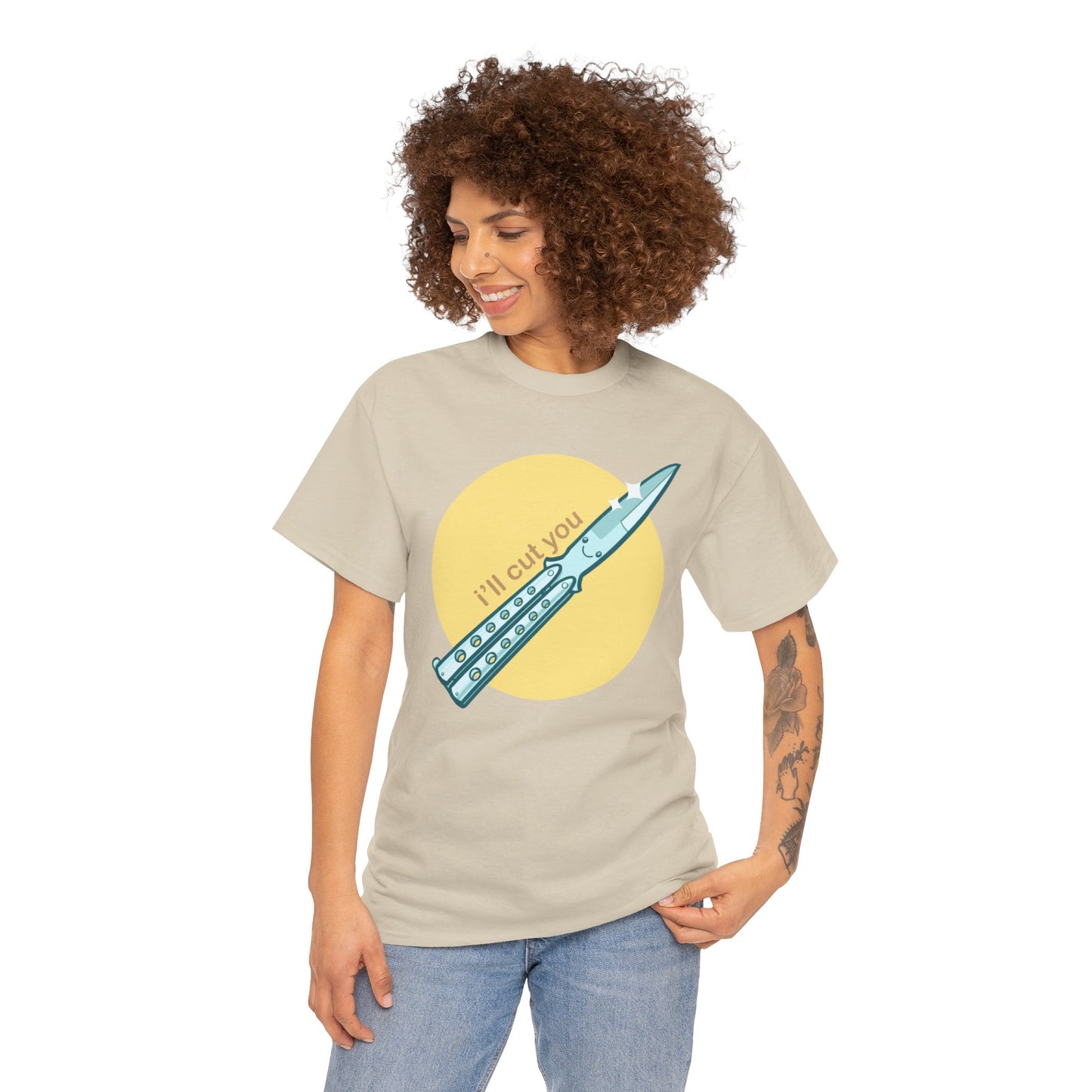I'll Cut You Unisex Heavy Cotton Tee