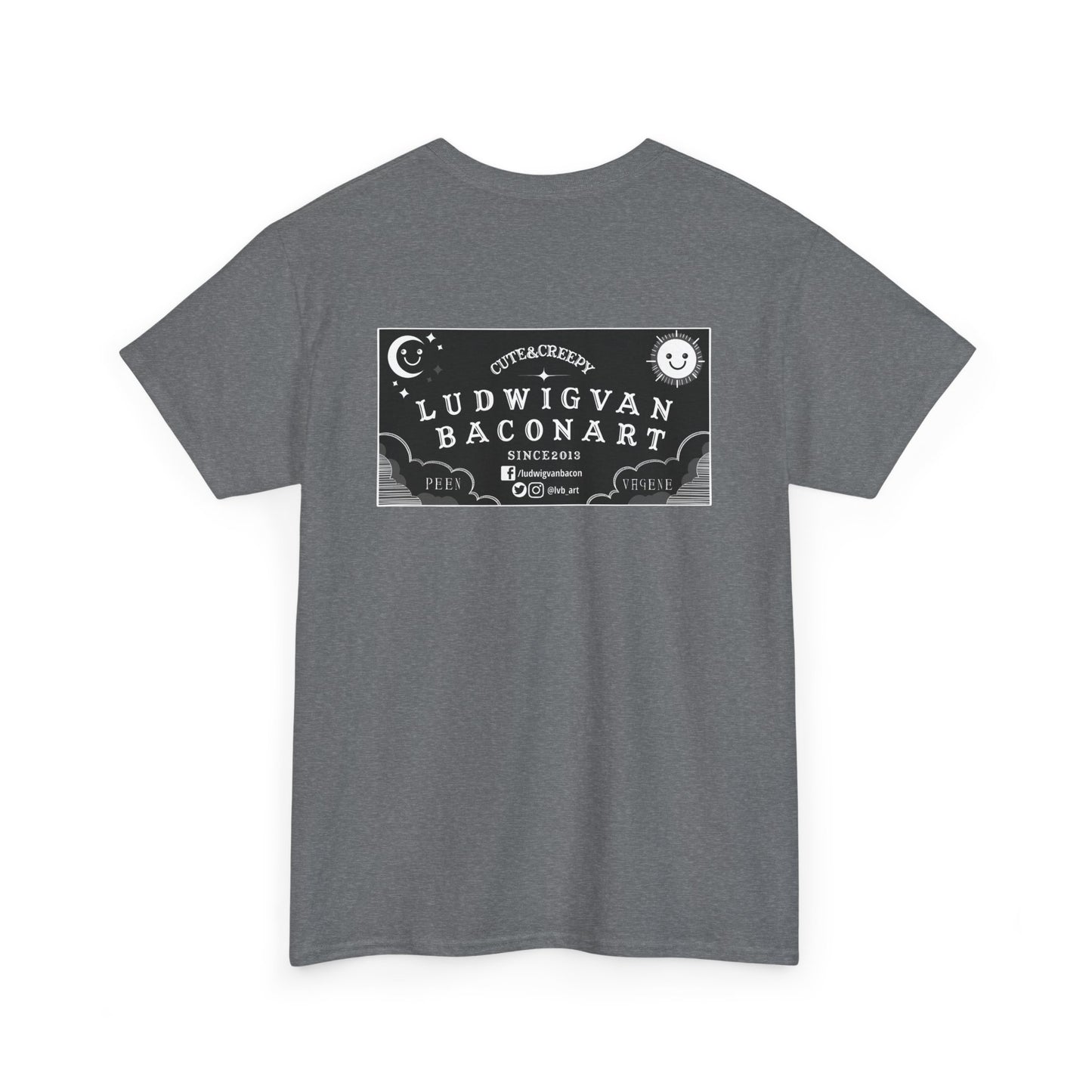 LVB Art Black & White Planchette Unisex Heavy Cotton Tee