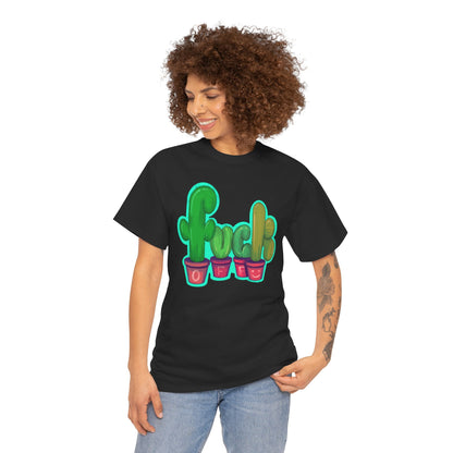 Rude Succulents Unisex Heavy Cotton Tee