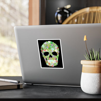 Succulent Skull Kiss-Cut Vinyl Decal