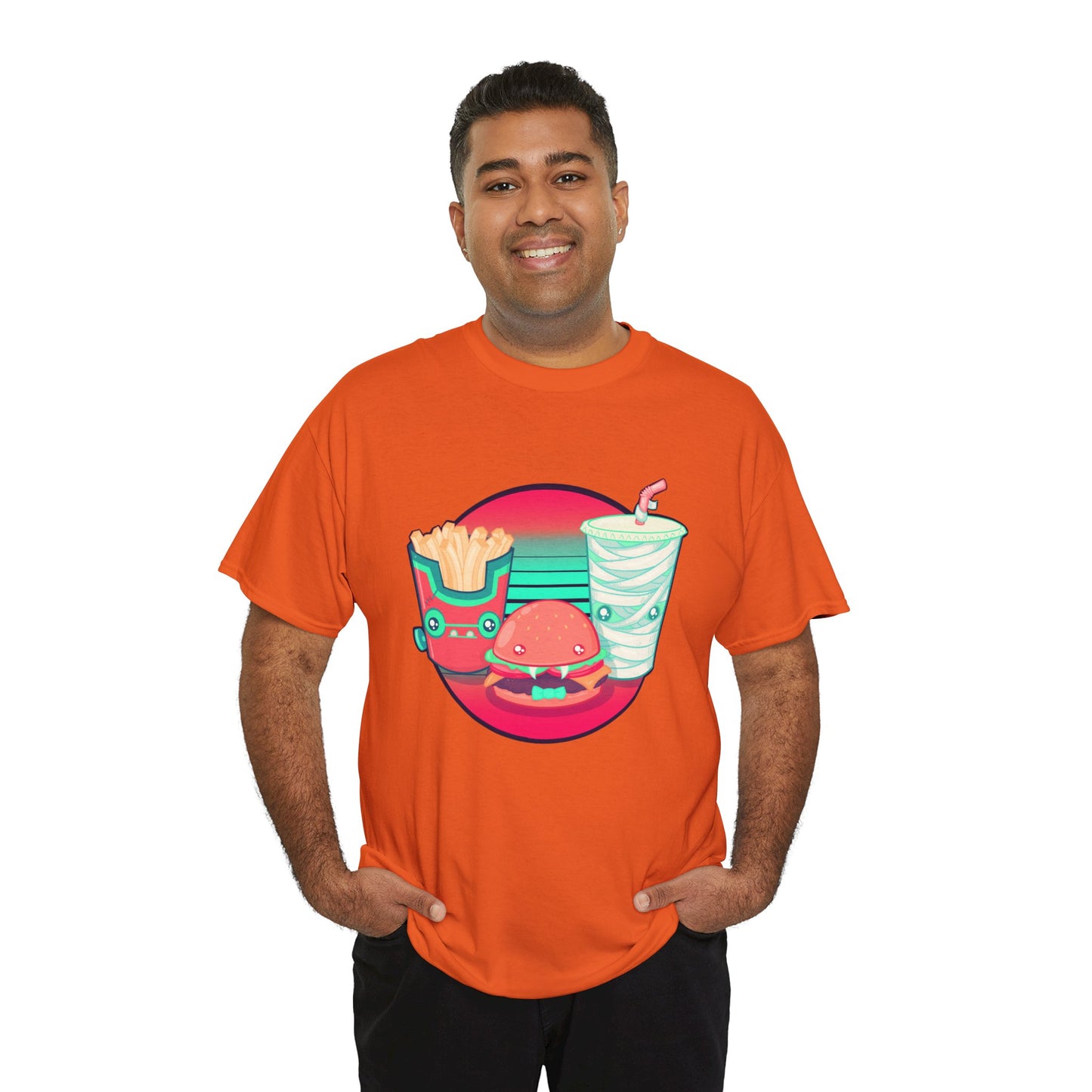 Spooky Fast Food Unisex Heavy Cotton Tee