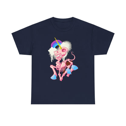 Unicorn Skeleton 2 Unisex Heavy Cotton Tee