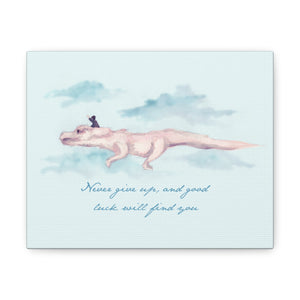 Never Give Up Canvas Gallery Wrapped Art Print