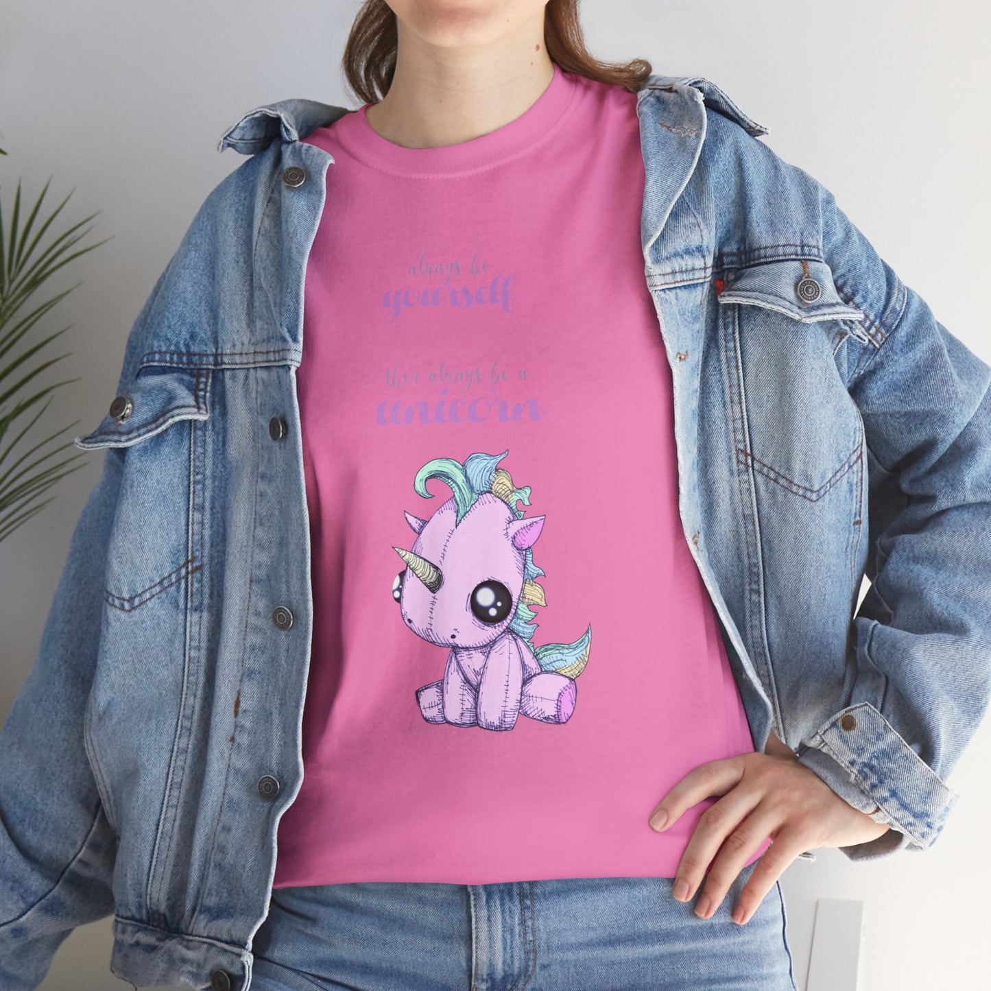 Be Yourself Unicorn Unisex Heavy Cotton Tee