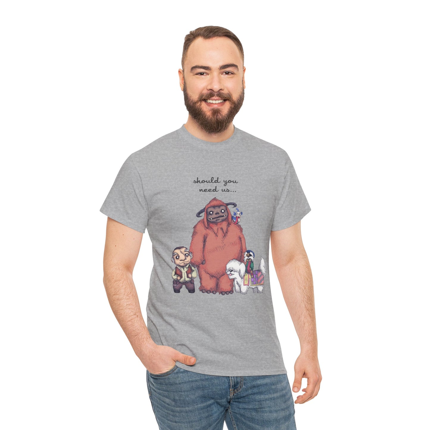 Should You Need Us Unisex Heavy Cotton Tee