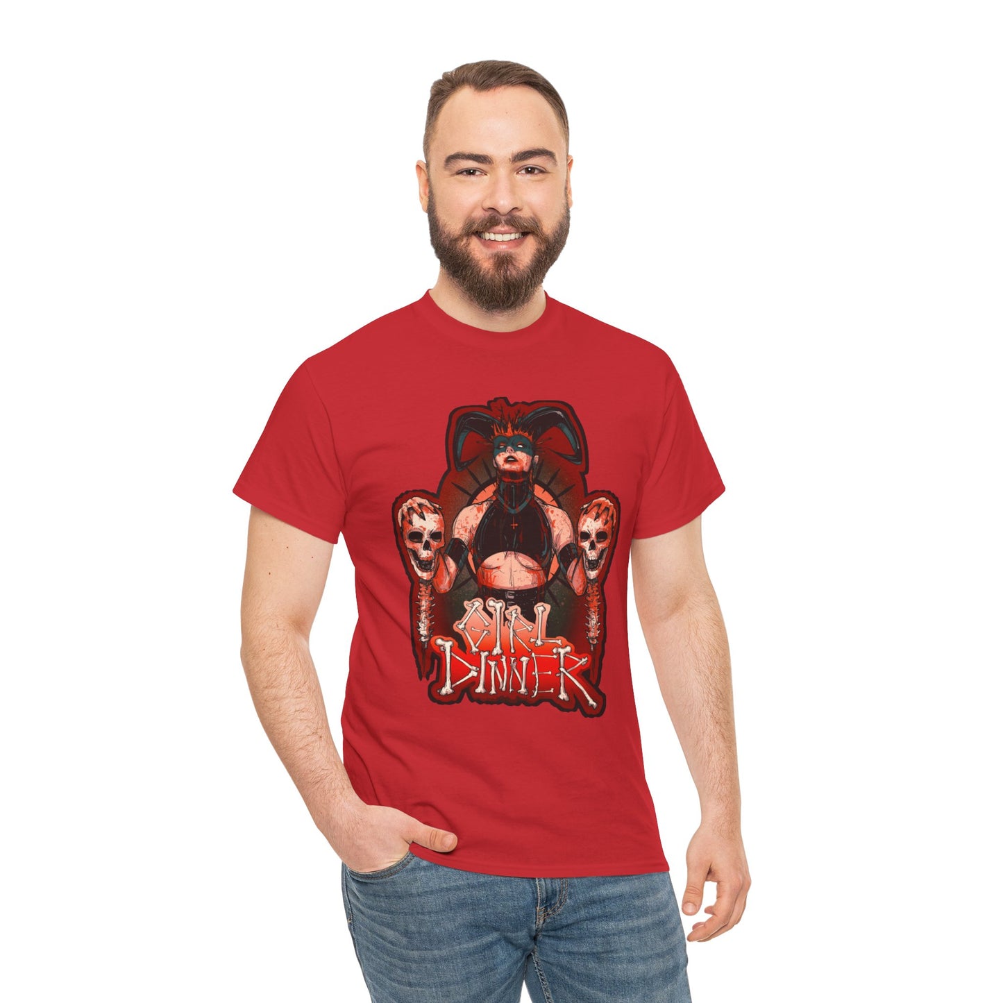 Girl Dinner Unisex Heavy Cotton Tee