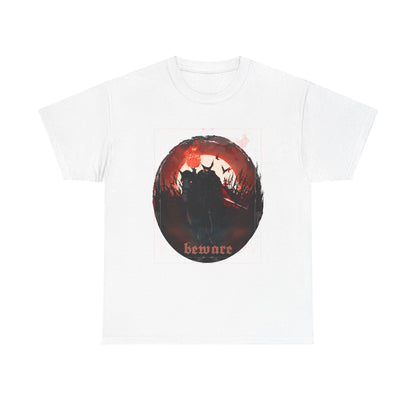Beware The Headless Horseman Unisex Heavy Cotton Tee