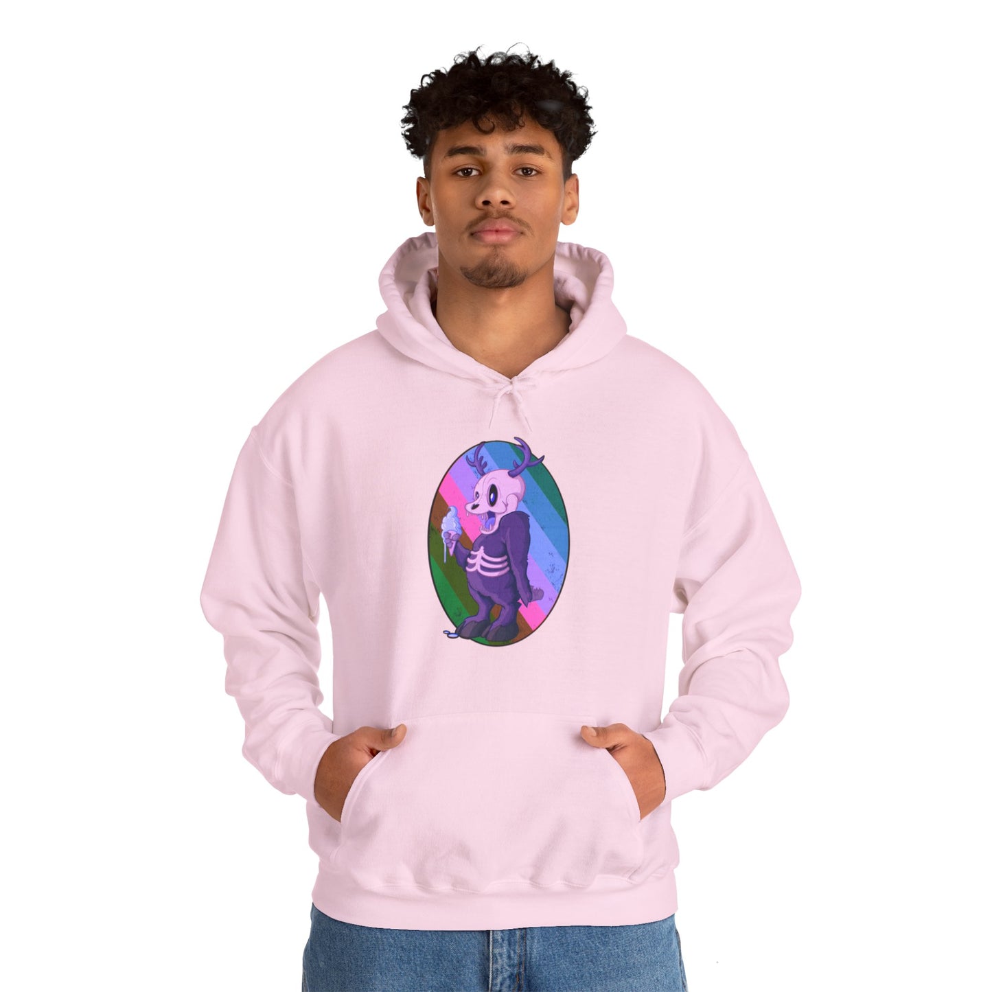 Monster Ice Cream Unisex Heavy Blend Hooded Sweatshirt