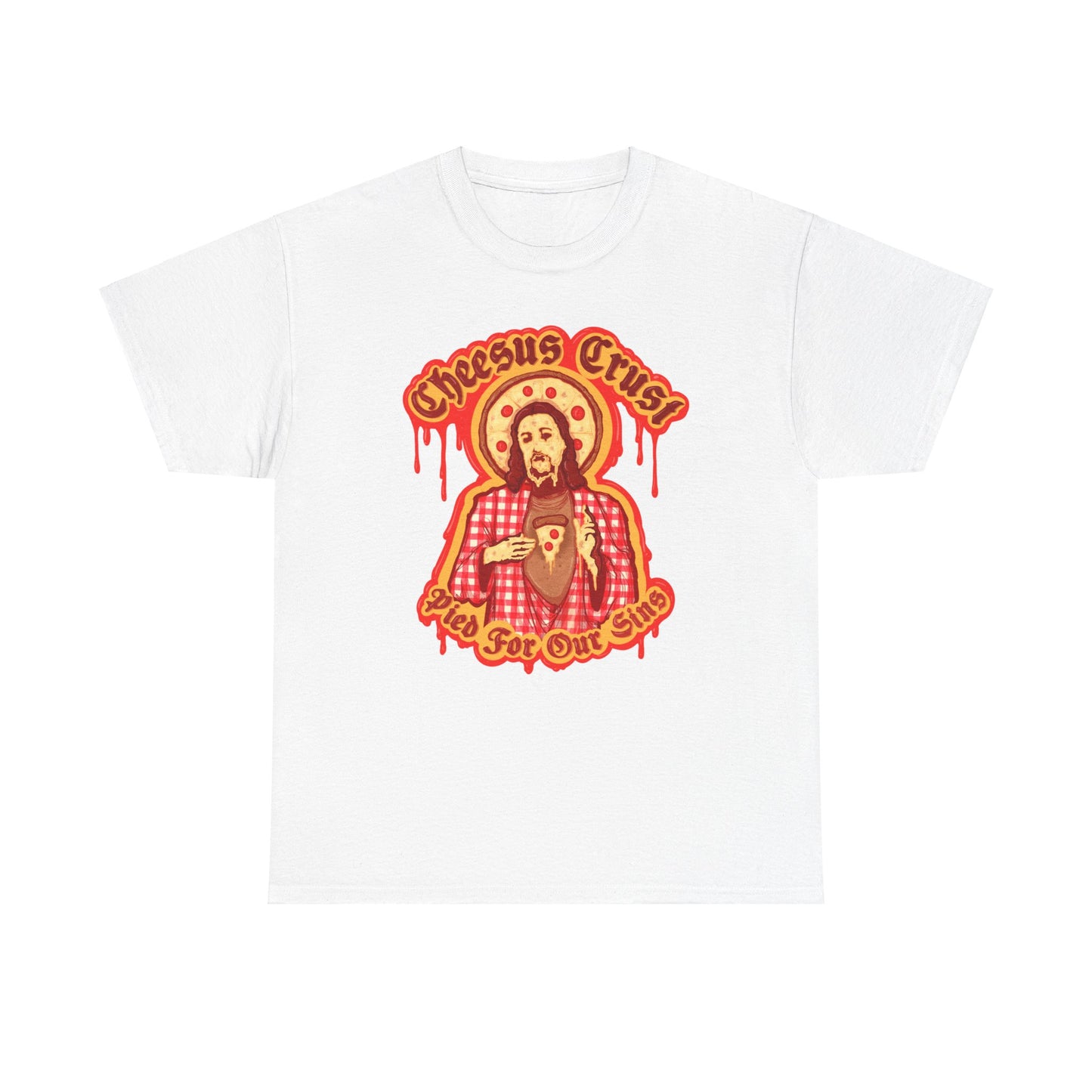 Cheesus Crust Unisex Heavy Cotton Tee