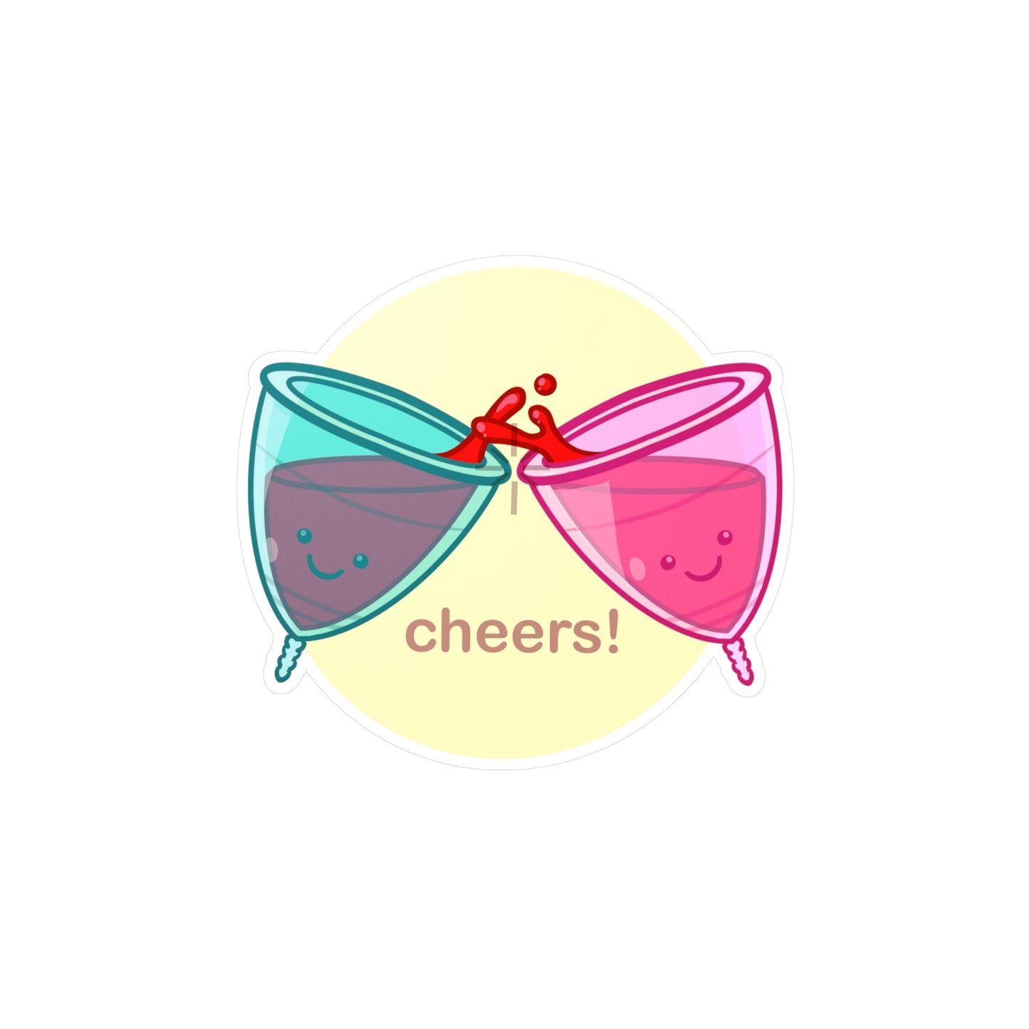 Cheers Kiss-Cut Vinyl Decal