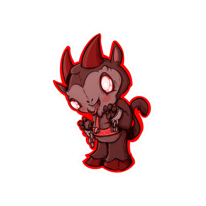 Plushie Krampus Kiss-Cut Vinyl Decal