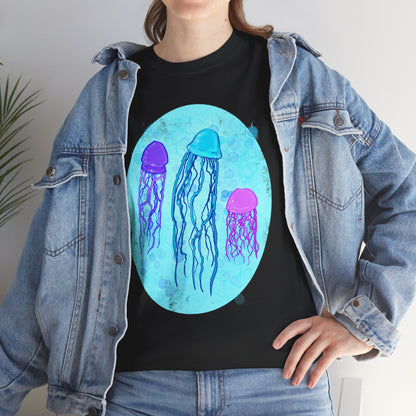Jellyfish Varieties Unisex Heavy Cotton Tee