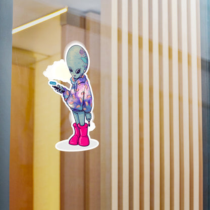 Earth Alien Kiss-Cut Vinyl Decal