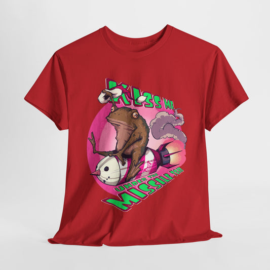 Kiss Me Under The Missile Toad Unisex Heavy Cotton Tee
