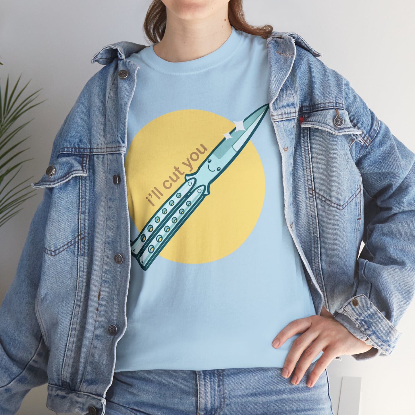 I'll Cut You Unisex Heavy Cotton Tee
