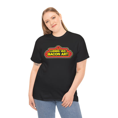 LVB's Pizza Emporium (Front & Back Print) Unisex Heavy Cotton Tee