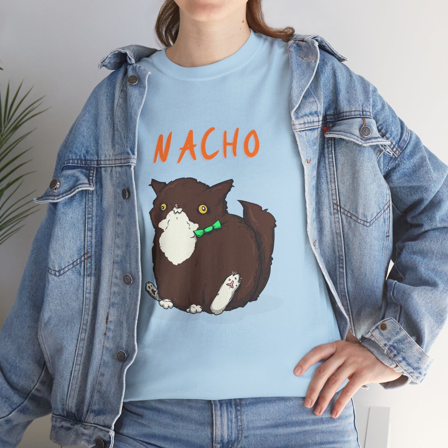 Nacho The Cat Unisex Heavy Cotton Tee