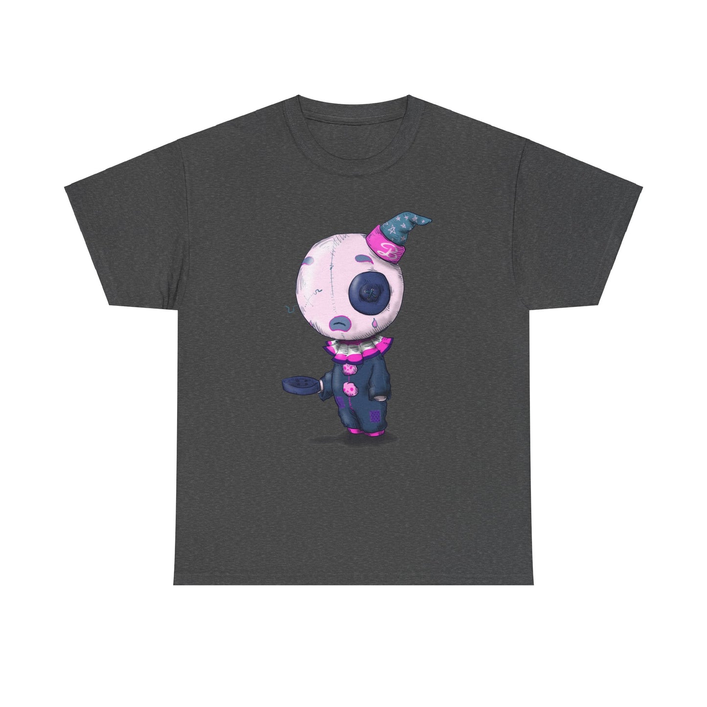 Buttons The Clown Unisex Heavy Cotton Tee