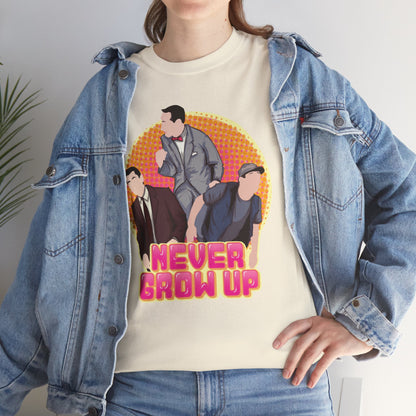 Never Grow Up Unisex Heavy Cotton Tee