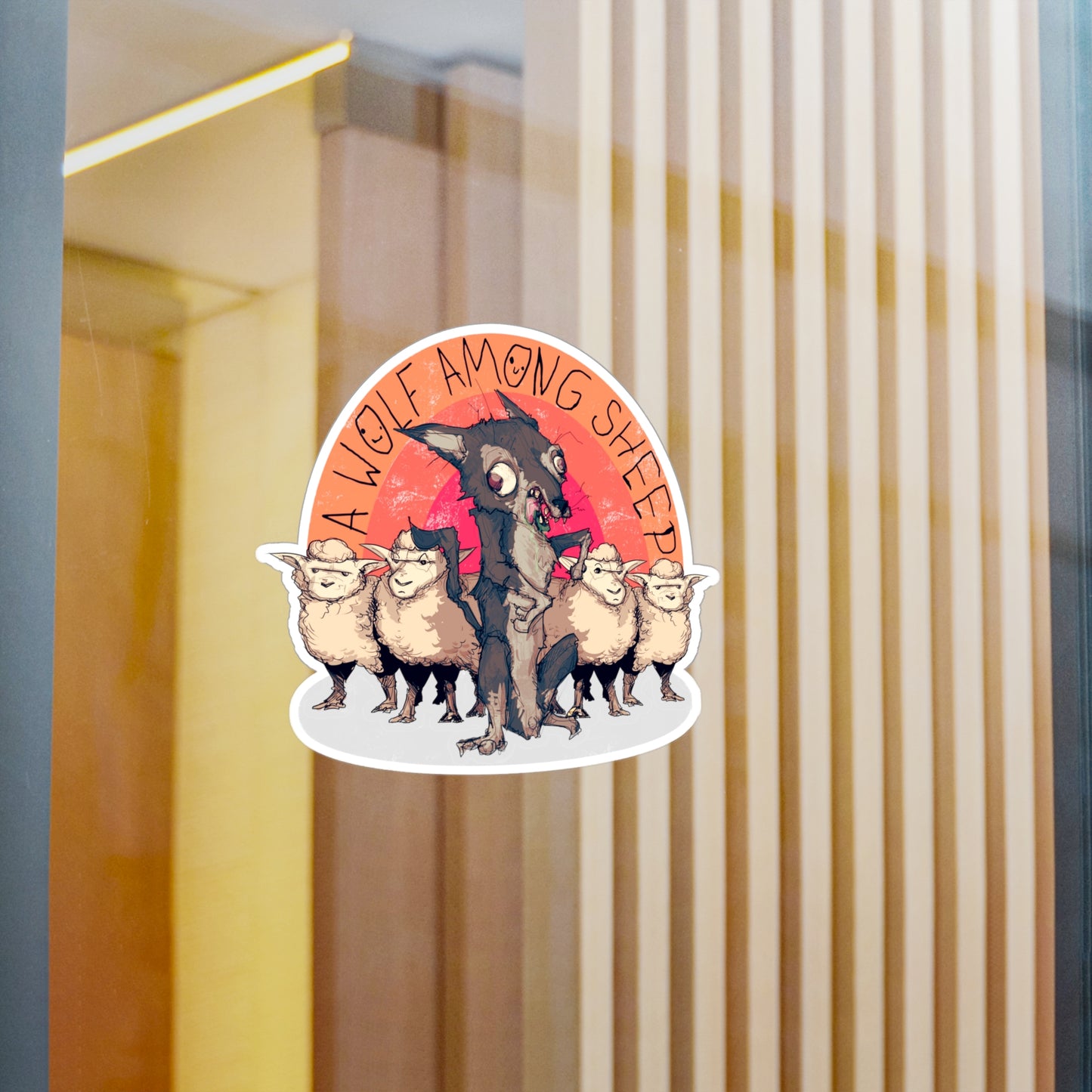 A Wolf Among Sheep Kiss-Cut Vinyl Decal