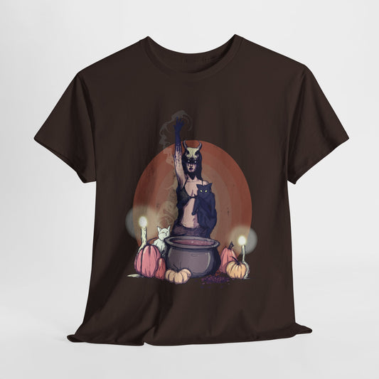 Coffee Witch Unisex Heavy Cotton Tee