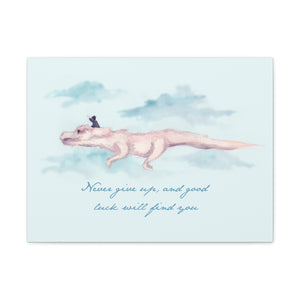 Never Give Up Canvas Gallery Wrapped Art Print