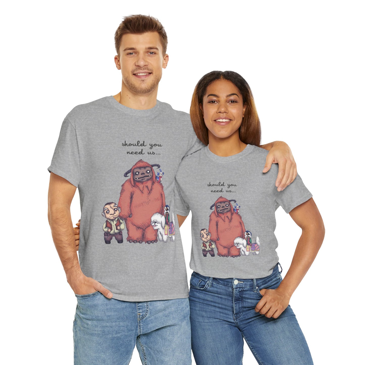 Should You Need Us Unisex Heavy Cotton Tee