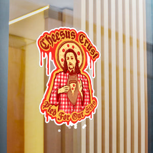 Cheesus Crust Kiss-Cut Vinyl Decal