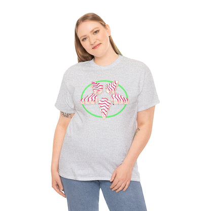 Christmas Tree Pentagram Cake Unisex Heavy Cotton Tee