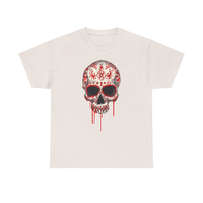 Blood Skull Unisex Heavy Cotton Tee