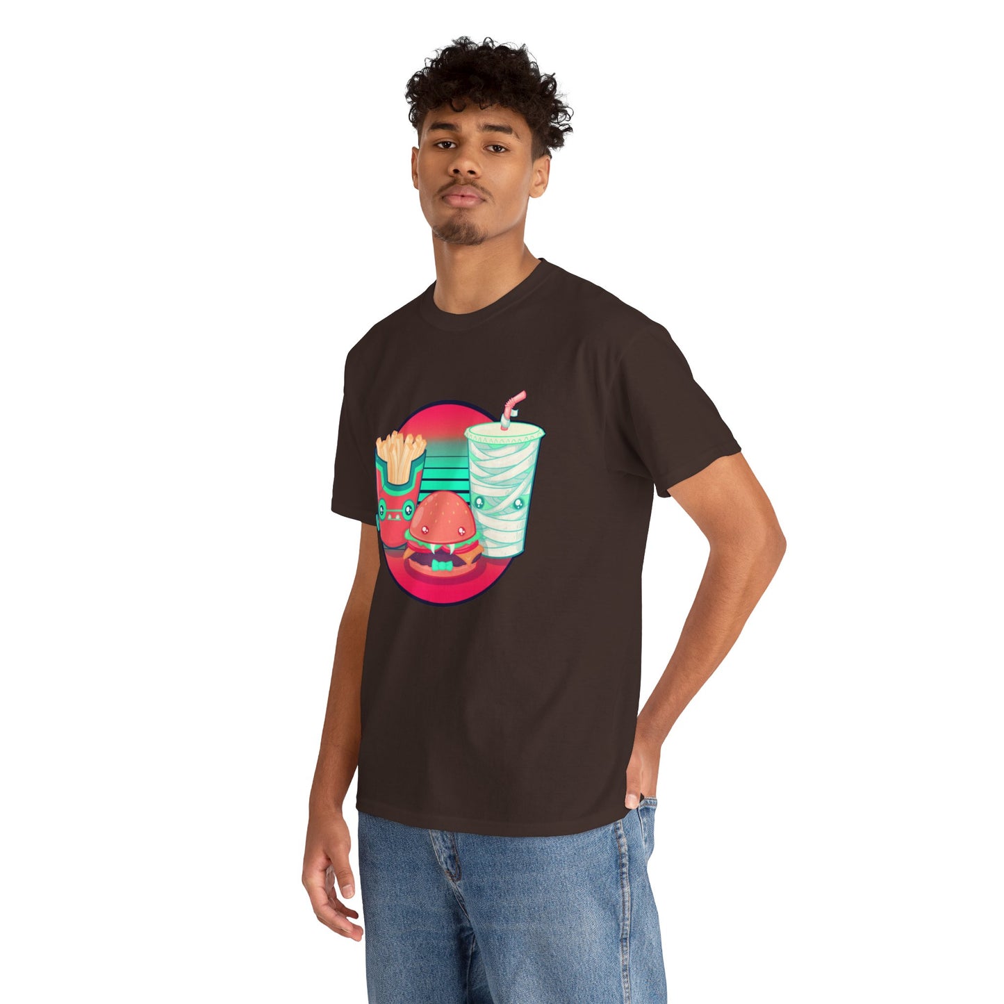 Spooky Fast Food Unisex Heavy Cotton Tee