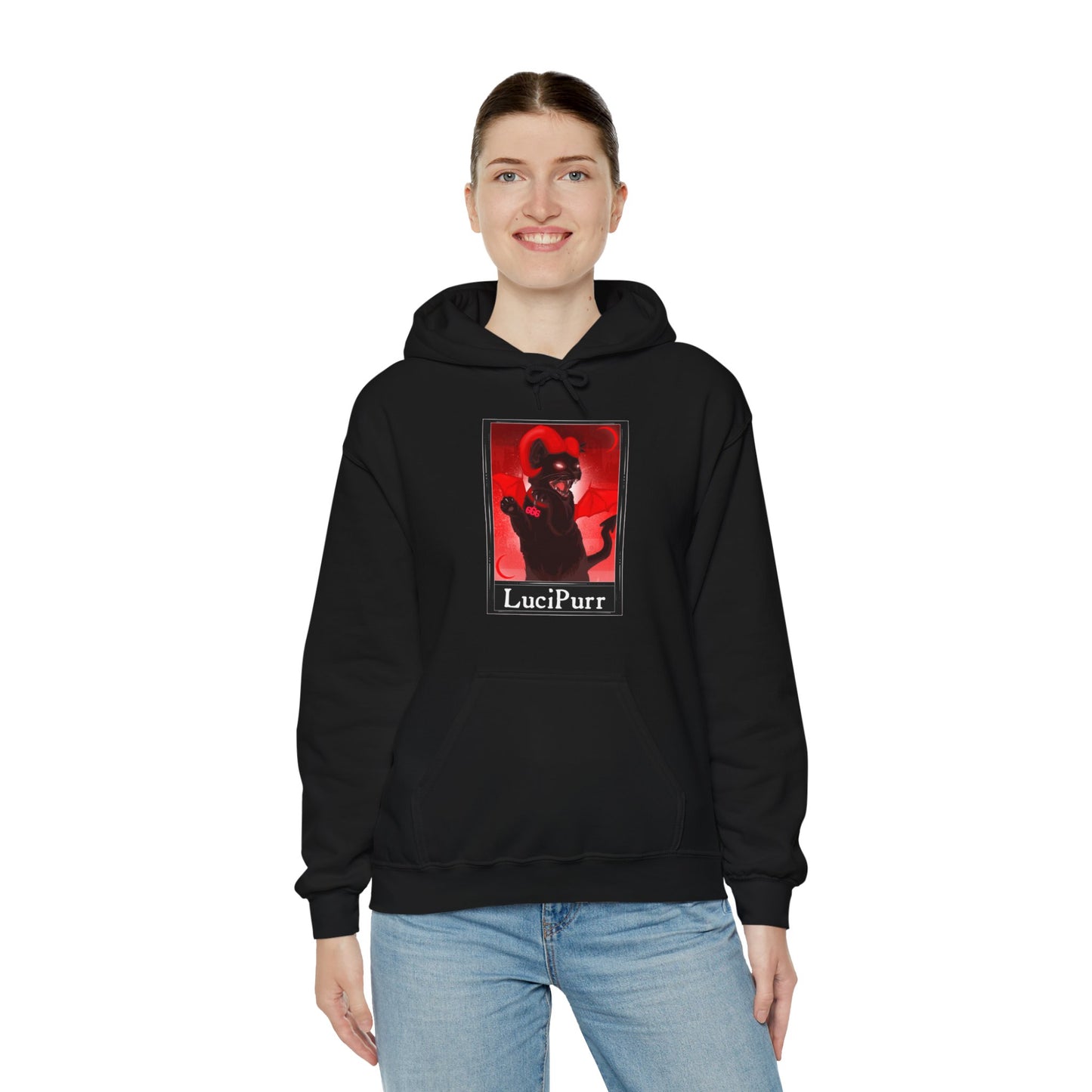 LuciPurr Tarot Unisex Heavy Blend Hooded Sweatshirt