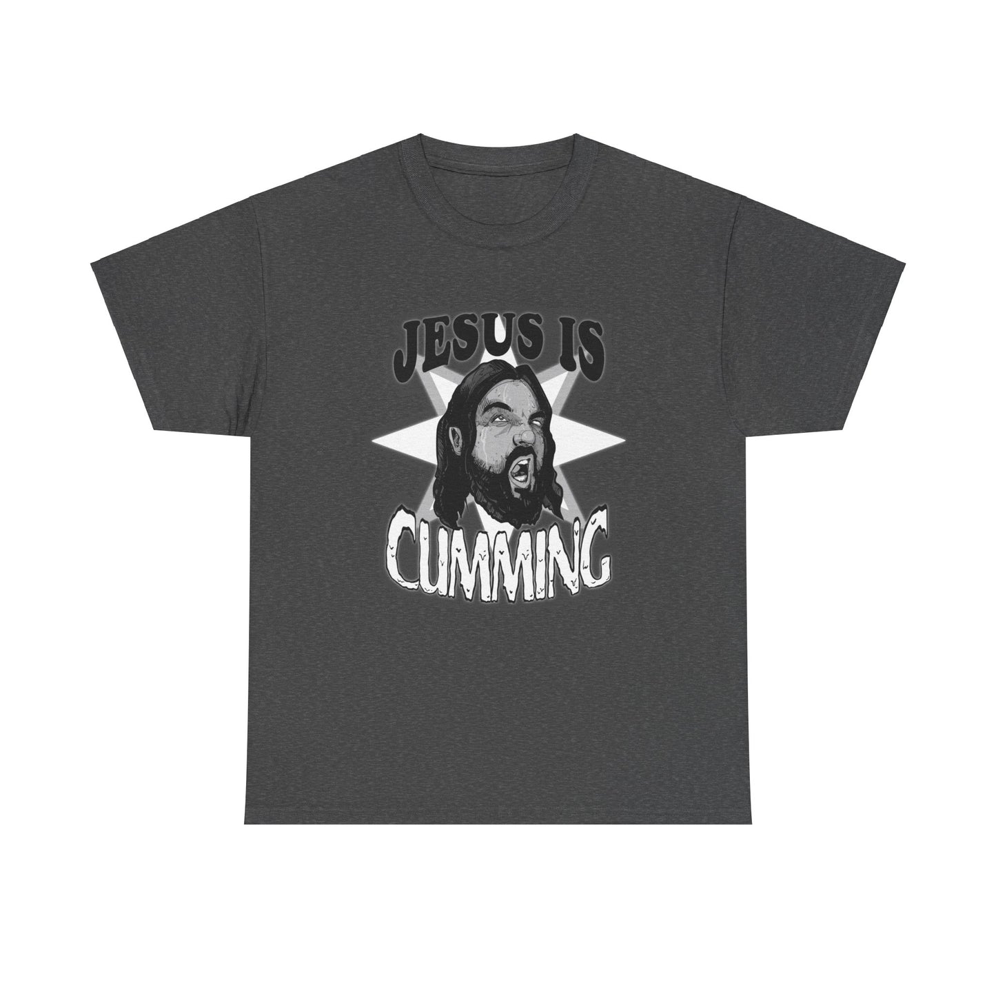 Jesus Is Cumming Unisex Heavy Cotton Tee