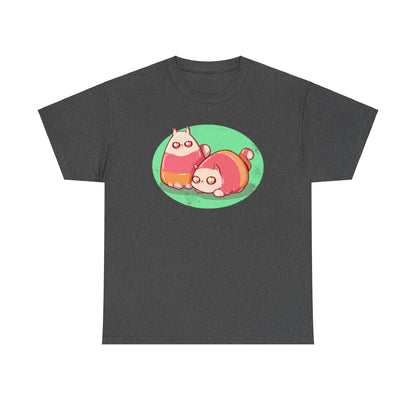 Candy Corn Cats Unisex Heavy Cotton Tee