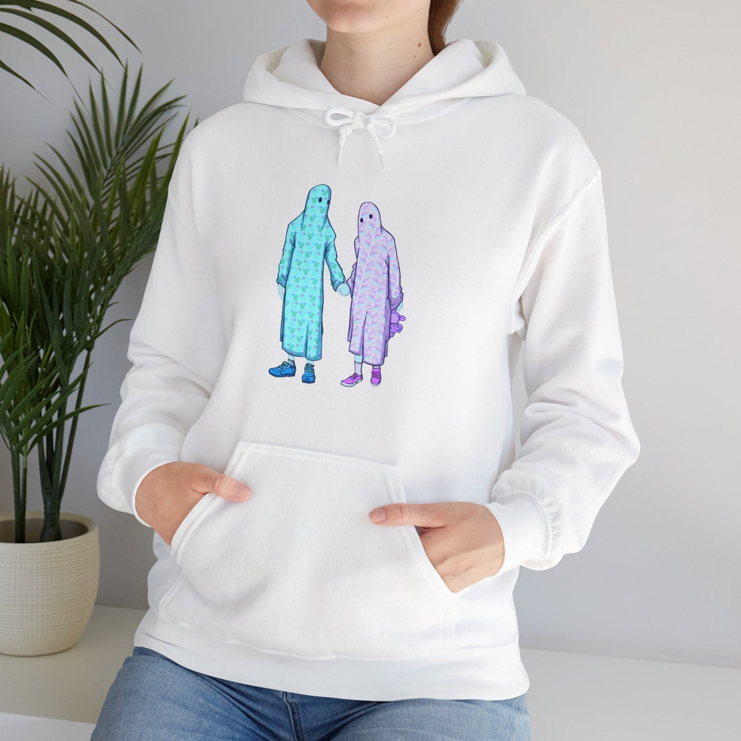 Ghost Kids Unisex Heavy Blend Hooded Sweatshirt