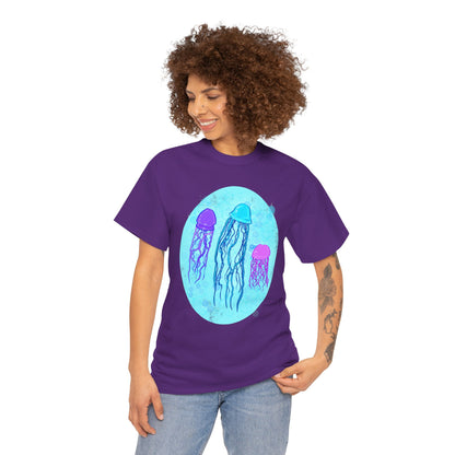 Jellyfish Varieties Unisex Heavy Cotton Tee