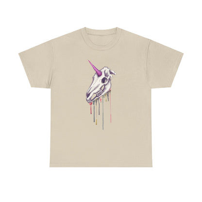 Unicorn Skull Unisex Heavy Cotton Tee