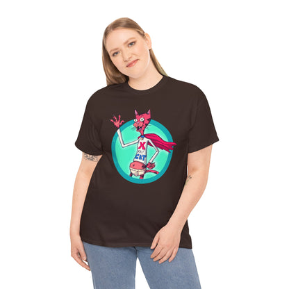 X-Ray Cat Unisex Heavy Cotton Tee