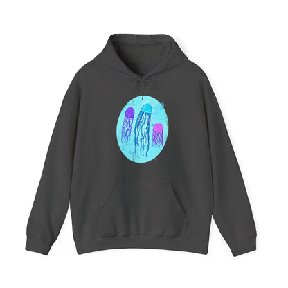 Jellyfish Varieties Unisex Heavy Blend Hooded Sweatshirt