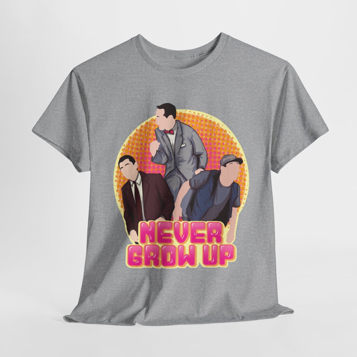 Never Grow Up Unisex Heavy Cotton Tee