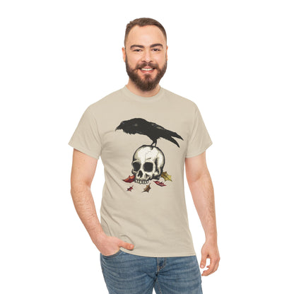 Crow Skull Unisex Heavy Cotton Tee