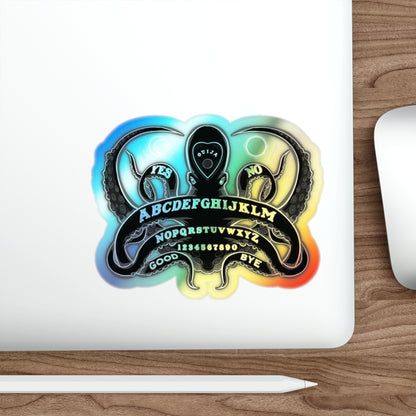 Ouija-Pus Holographic Die-cut Stickers