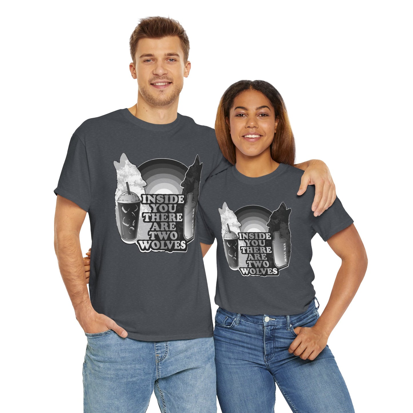 Two Wolves Unisex Heavy Cotton Tee