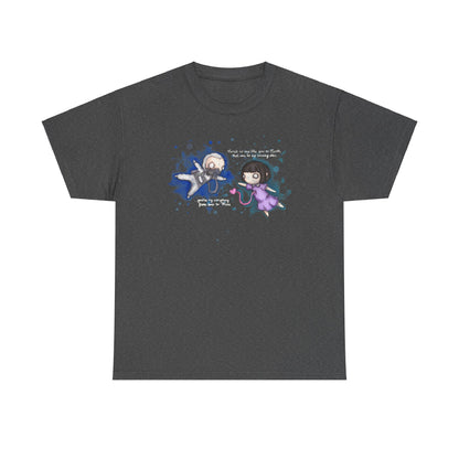 From Here To Mars (White Text) Unisex Heavy Cotton Tee